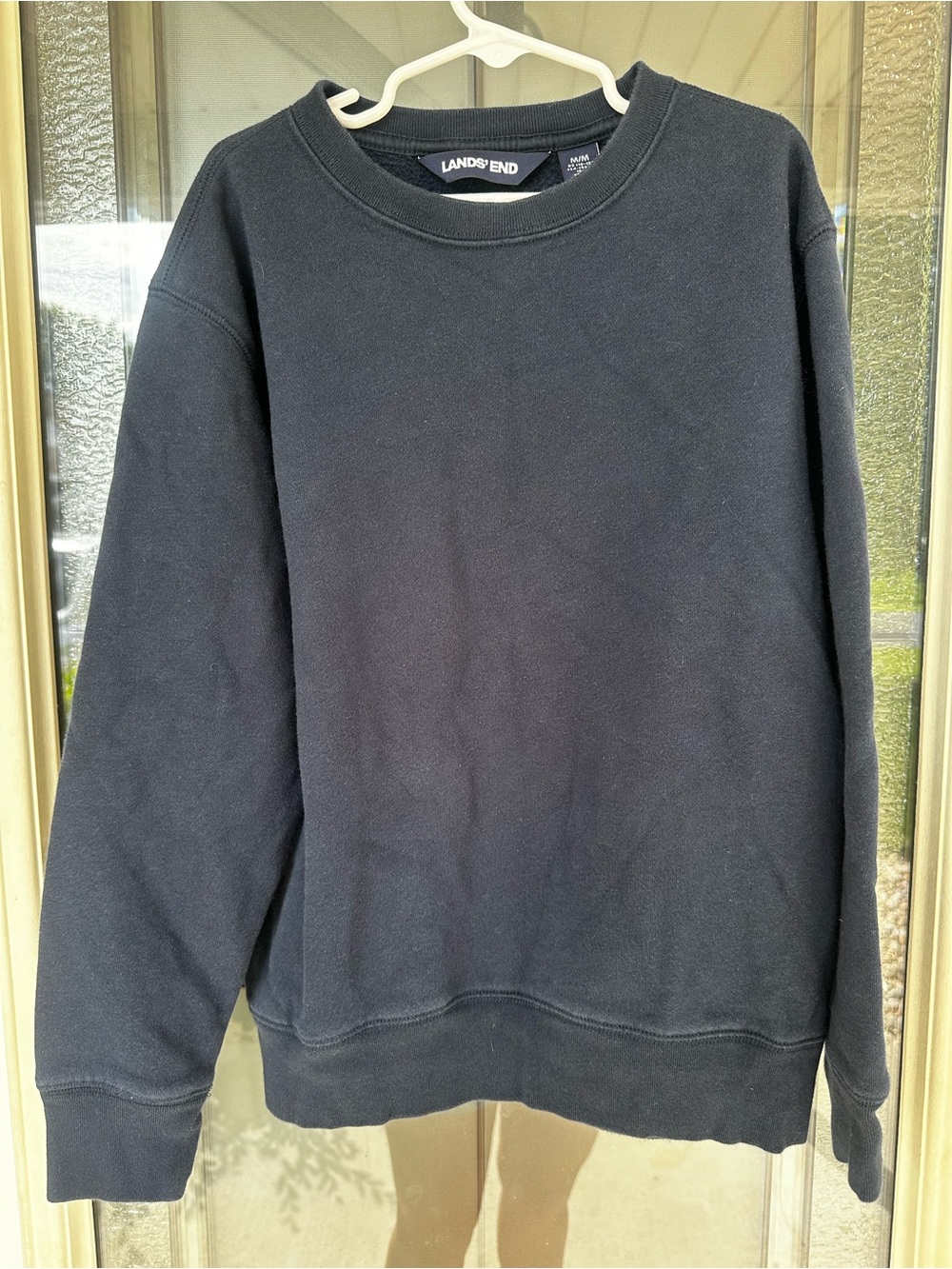 Lands' End Boys Navy Crewneck Sweater
